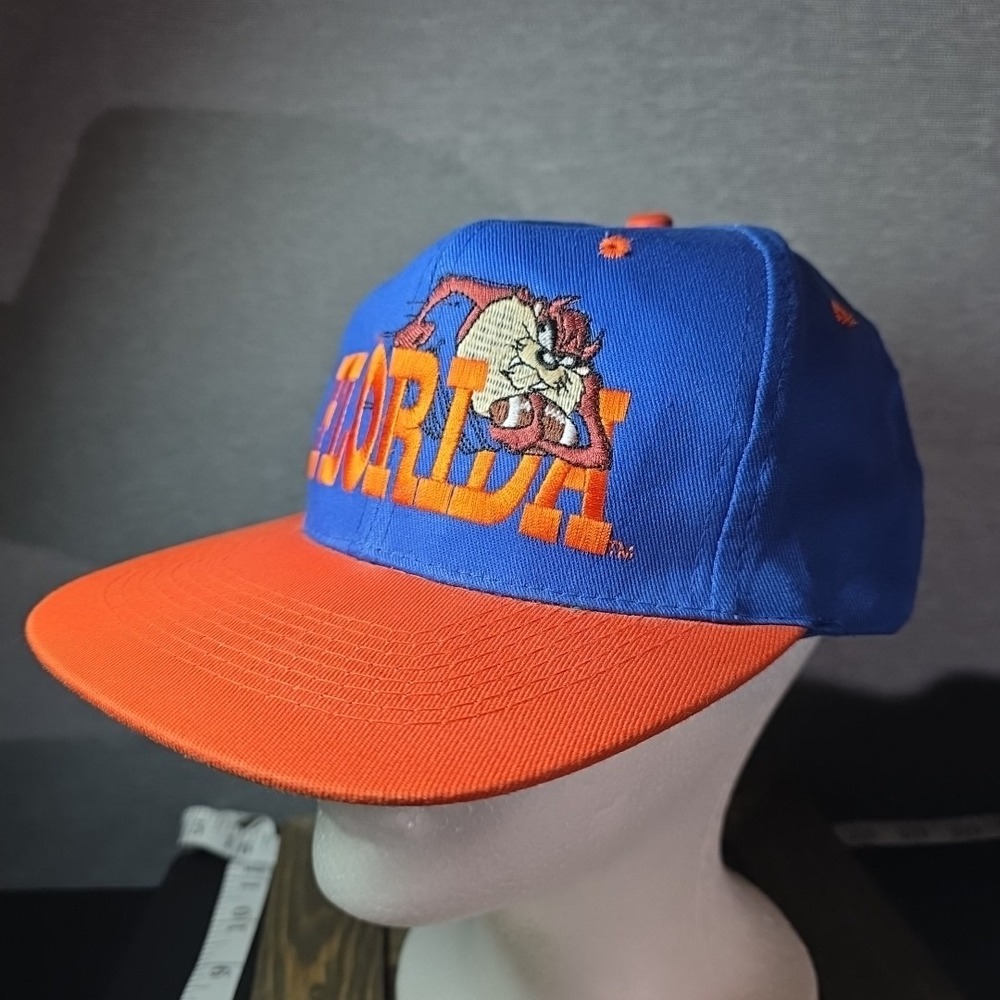 VTG Florida Gators 1993 tasmanian devil snapback hat Crisp Bill Y2K Hip‎ Hop